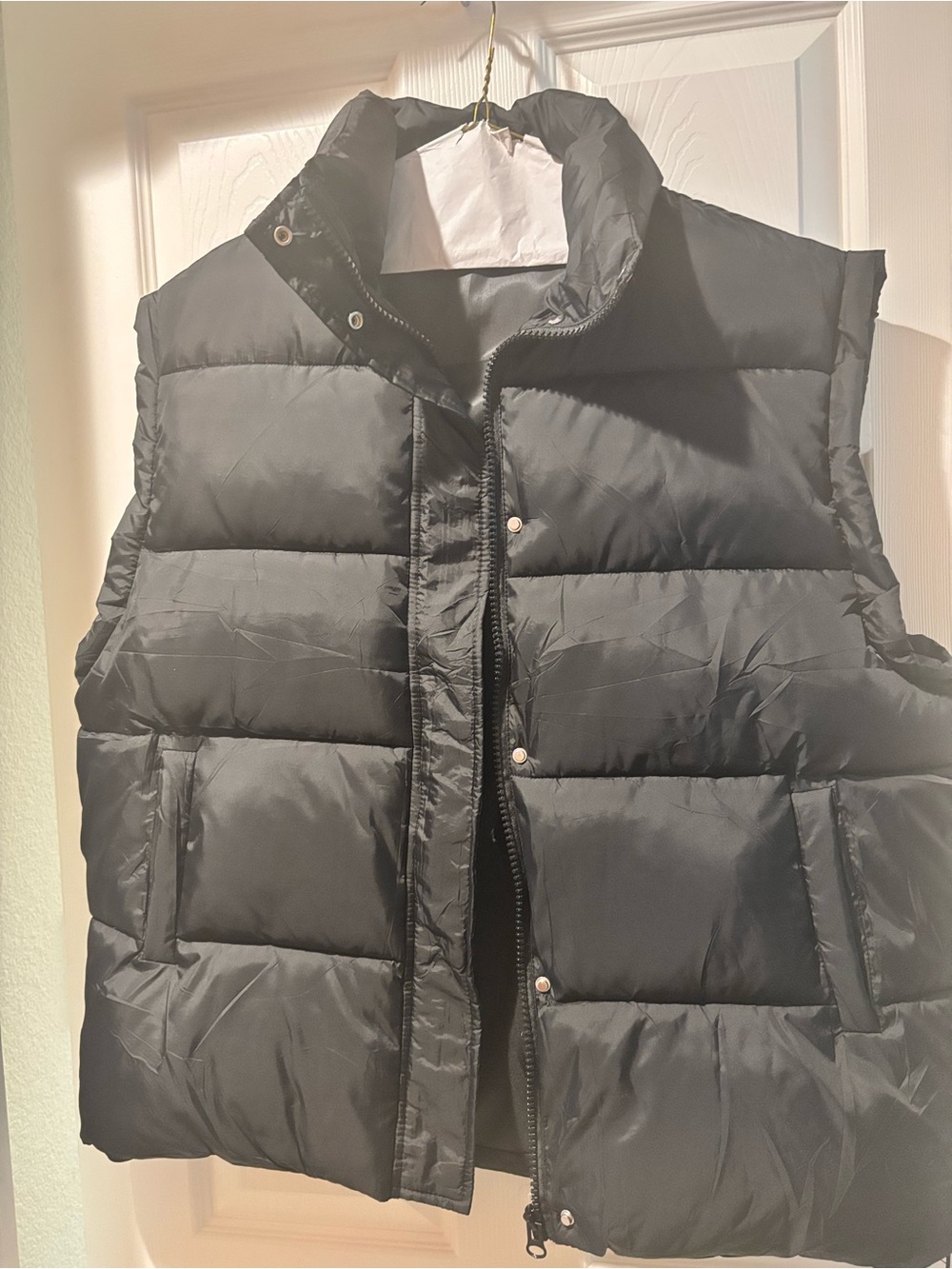 Women’s Black Quilted Puffer Vest - Lightweight Warmth